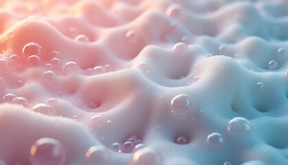 Abstract Soft Foam Texture with Bubbles - Perfect for Backgrounds