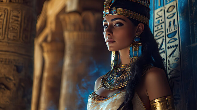 Egyptian Goddess Ancient Royalty Queen Isis Bastet Hathor Mythology