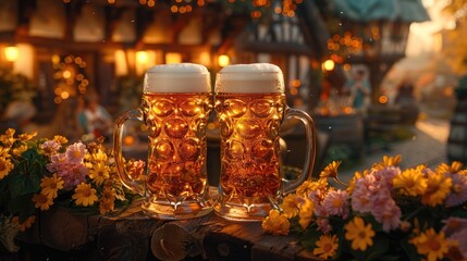 Bavarian heritage: Oktoberfest, immersing in festive atmosphere with spirited oompah bands, classic lederhosen and dirndls, communal celebration of one of the world's most beloved cultural festivals.