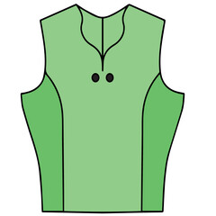 Fashion clothing illustration template vector