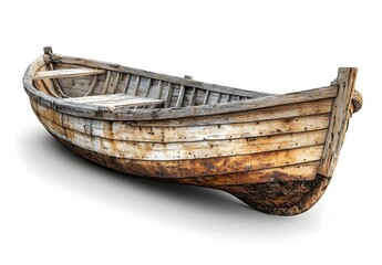 Obraz premium Old Wooden Rowboat.