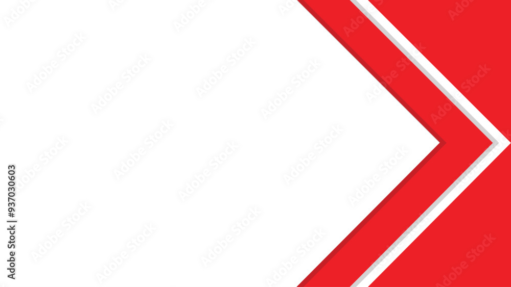 Poster abstract background design with a combination of red and white in a modern style, simple abstract ba