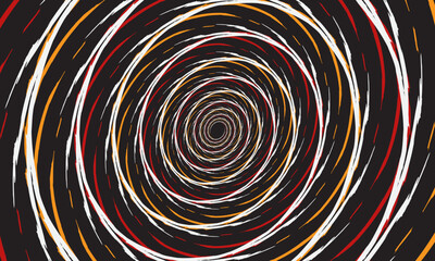 vortex copy-space blue shape as abstract background with red and blue spiral