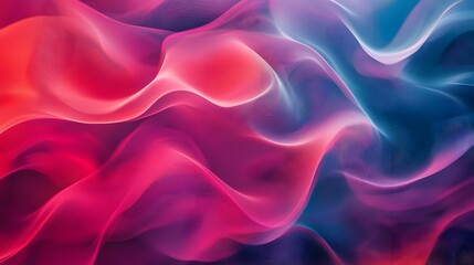 Obraz premium 48. Vibrant, undulating wave patterns in a transparent space creating a dynamic visual effect