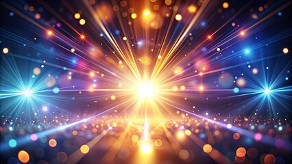 Fototapeta premium Abstract background with glowing light flashes creating depth and dimension