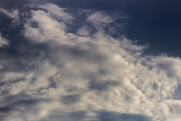 beautiful sky and clouds at sunset