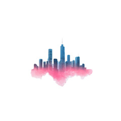 Obraz premium city skyline with reflection
