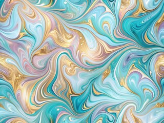 Swirly abstract marbled paper vector art with iridescent colors and metallic sheen on textured background with minimalist composition and modern aesthetic