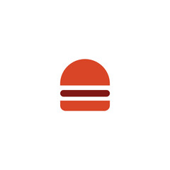 Logo burger unique design with blank background
