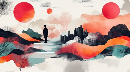 Uniting Art Forms: Dynamic Mixed Media Illustration for Creative Storytelling