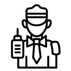 Security Staff Icon