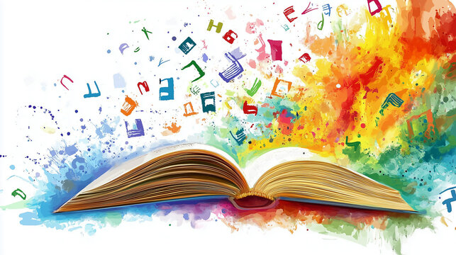 Celebration of Literacy with Many-Colored Fonts and Artful Communication for International Literacy Day