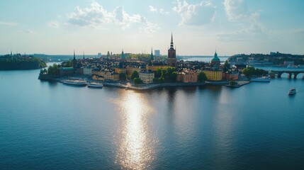 Naklejka premium Aerial View of Stockholm