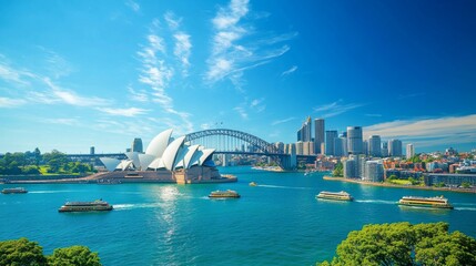 Naklejka premium Sydney Opera House and