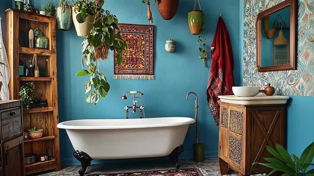 A Vibrant and Relaxing Bathroom Design