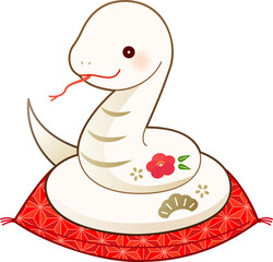 辰年用の年賀状素材ベクターイラスト