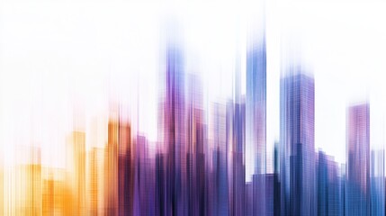Fototapeta premium Abstract Cityscape in Motion Blur