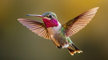 Hummingbird in Flight.