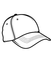 Cap | Dad Cap | Baseball Cap | Stitch Cap | Dad Hat | Head Protection | Clothing | Headwear | Original Illustration | Vector and Clipart | Cutfile and Stencil