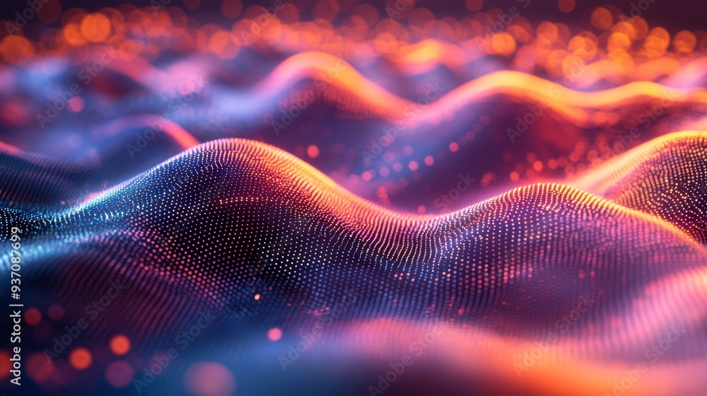 Canvas Prints abstract wave background.