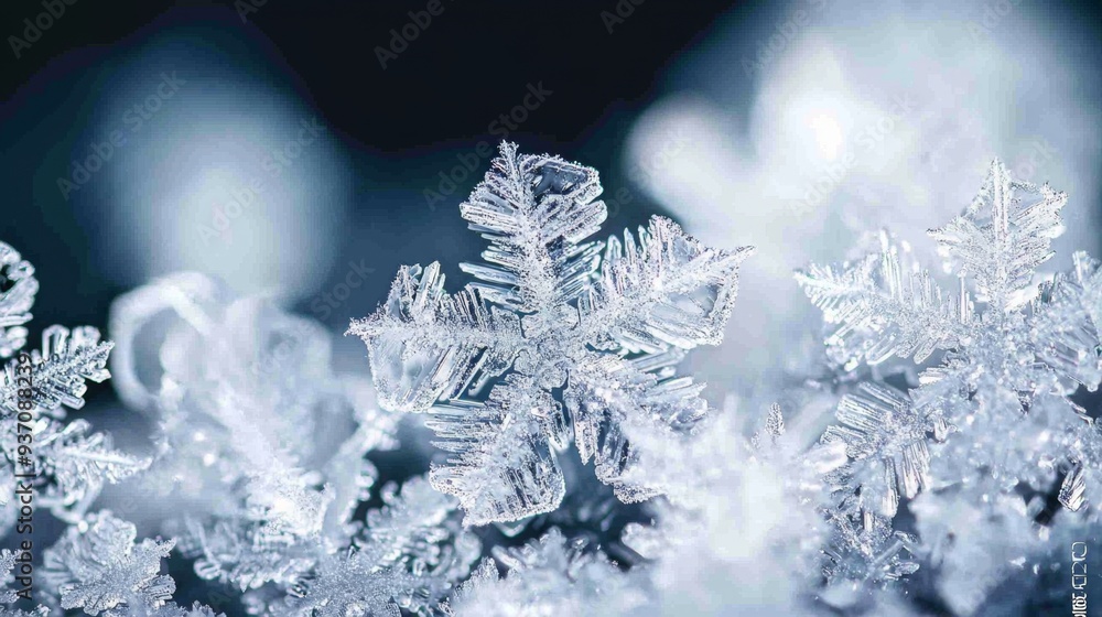 Poster snowflake macro.