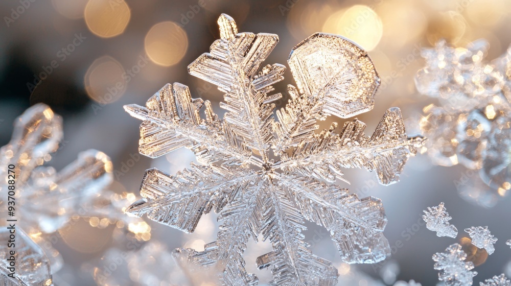 Poster snowflake macro.