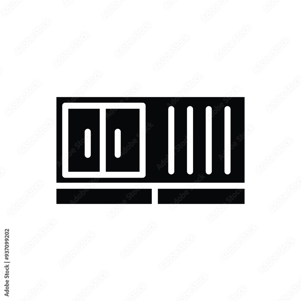 Poster container solid icon vector design good for web or mobile app