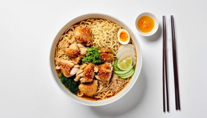  Delicious Asian noodle dish with chicken and vegetables