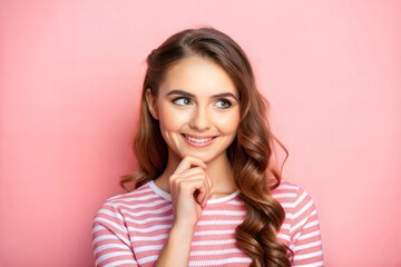 Fototapeta premium portrait of a young attractive woman