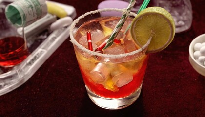  Refreshing cocktail with a twist of lime and a dash of style