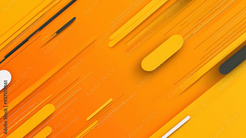 Poster vibrant yellow lines form a striking diagonal pattern, ideal for contemporary graphics and innovativ