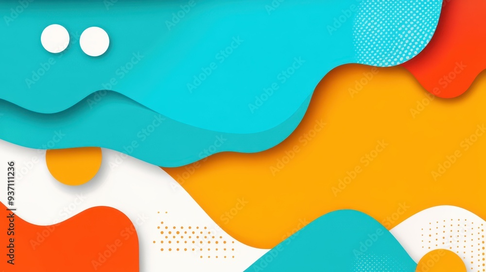 Poster transform your linkedin profile with a sleek modern flat illustration, uniting colors and textures f