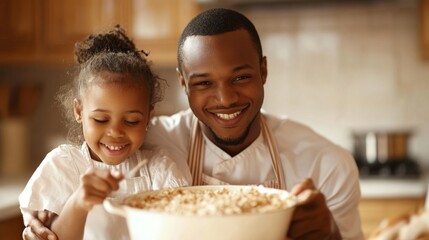 Happy Father and Daughter