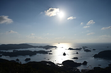 九十九島を望む風景