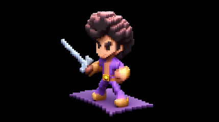 Prince Game 3d pixel Cartoon