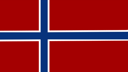 Obraz premium Norwegian Country Flag Illustrative