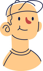 Line Illustration of People Avatars