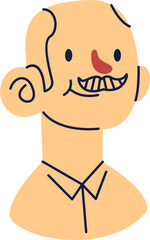 Line Illustration of People Avatars