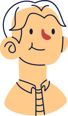 Line Illustration of People Avatars