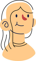 Line Illustration of People Avatars