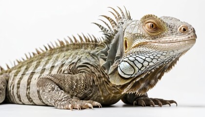 Fototapeta premium Elegance in scales A majestic iguana in its natural glory