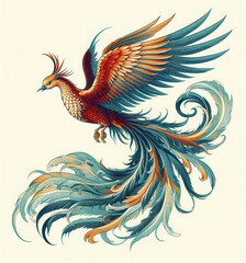 浮世絵／鳳凰 Phoenix フェニックス