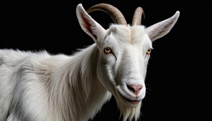 Fototapeta premium Elegance in the Wild A majestic goats profile