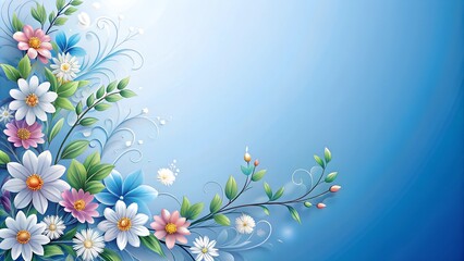 Naklejka premium spring floral background