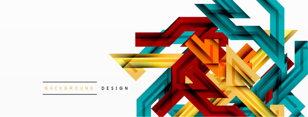 Dynamic lines geometric background. Vector Illustration For Wallpaper, Banner, Background, Card, Book Illustration, landing page