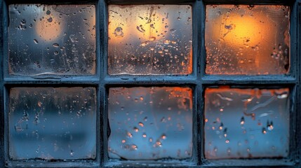 Close-up of an old window with grunge affect  