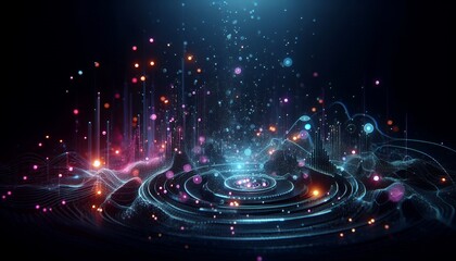 Obraz premium Abstract dark background
