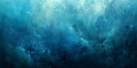 Fototapeta premium Abstract Ocean Depths A mesmerizing swirl of ethereal blue and white hues evokes the tranquil beauty of the ocean floor. The abstract design creates a sense of mystery and wonder, perfect for adding