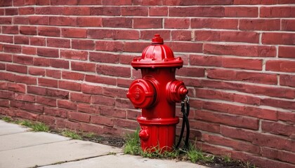  Red Fire Hydrant Urban Safety Icon