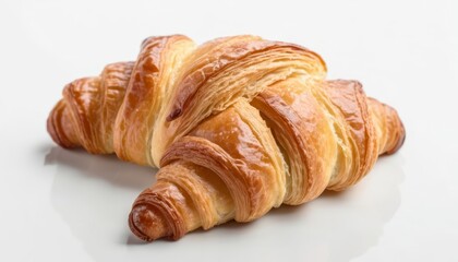  Deliciously flaky croissant ready to be enjoyed